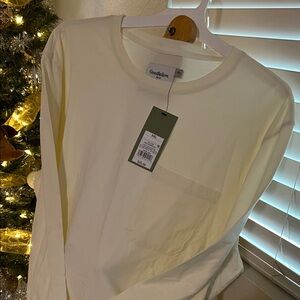 Goodfellow & Co Cream Long Sleeve Shirt